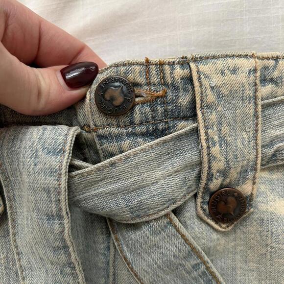 Blugirl by Blumarine Mini denim skirt with belt size XS - Picture 3 of 8